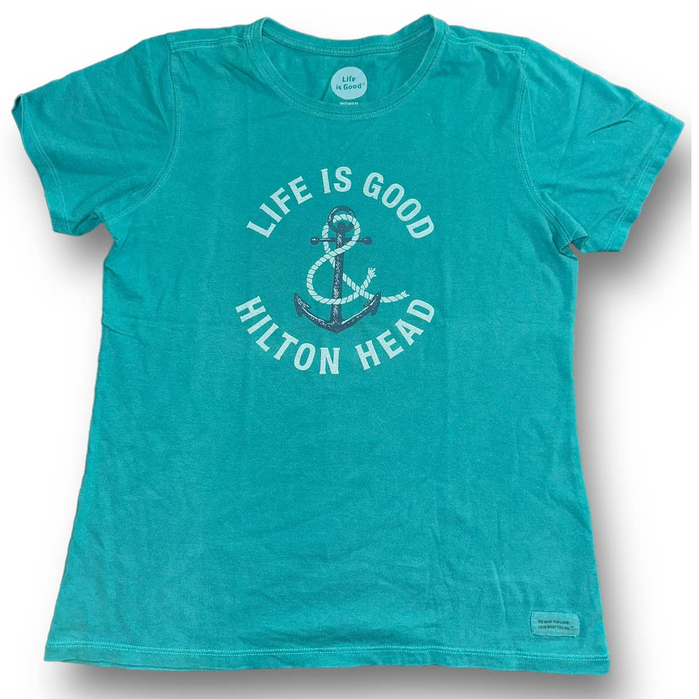 Life is Good - Hilton Head Cotton T-Shirt -‎ Size: Medium